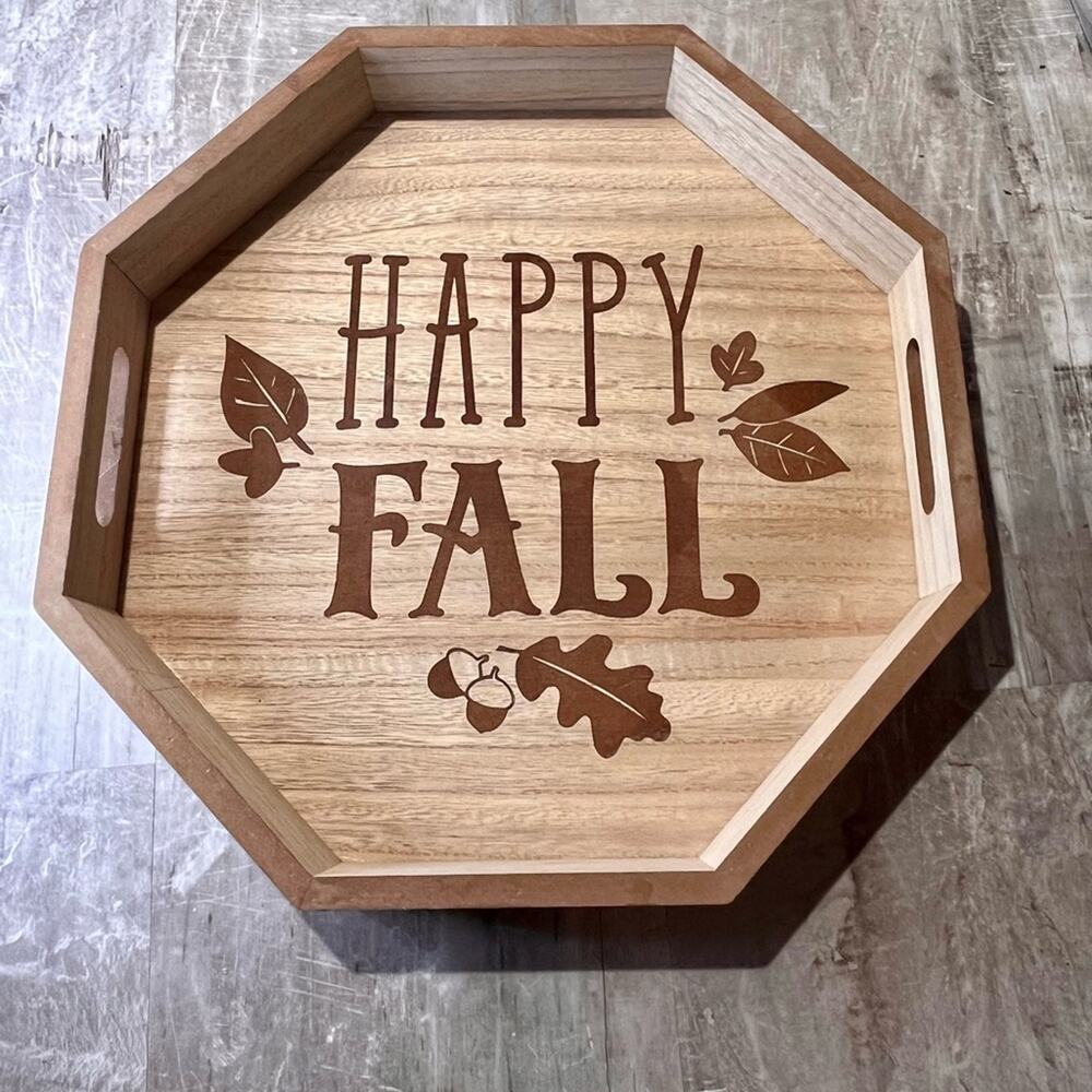 Target Hyde and Eek!! Happy Fall wood tray
